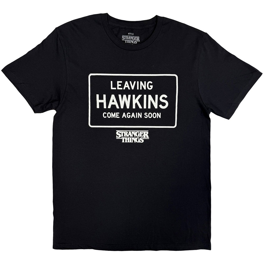 Stranger things - Leaving Hawkins Tshirt Homme - Noir